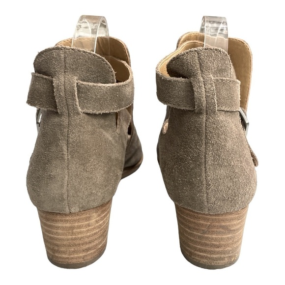 Lucky Brand Radburn Peep Toe Wedge Sandal Size 8.5 Buckles - Picture 4 of 11